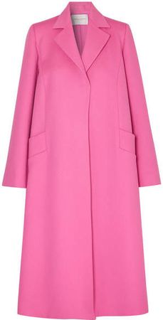 Oversized Wool And Cashmere-blend Felt Coat - Pink