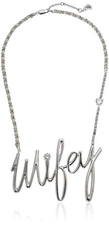 Amazon.com: Betsey Johnson "Betsey Blue Wifey Pendant Necklace: Gateway