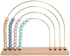 Amazon.com: Hoky’s Hut Aesthetic XL Rainbow Abacus 14” x 11.25”- Montessori Toys for 1 2 3+ Year Old, 2-in-1 Sensory Toy & Kids Room Decor, Nursery Decor, Kids Bookshelf Decor, Unique or Kids Gifts : Toys & Games