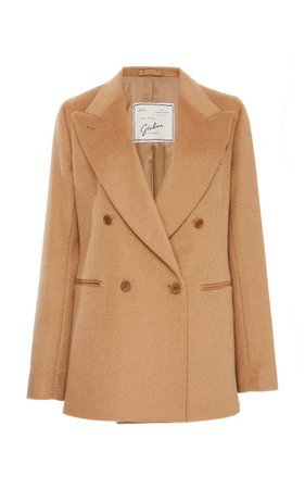 Stella Double-Breasted Camel Hair Blazer by Giuliva Heritage Collection | Moda Operandi