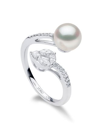Yoko London 18kt White Gold Starlight Pearl And Diamond Ring - Farfetch