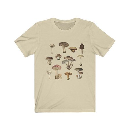 Cottagecore Mushroom Shirt Scientific Illustration Natural | Etsy