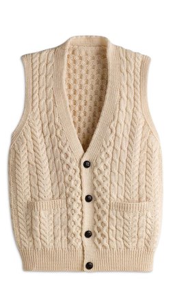 cable knit vest