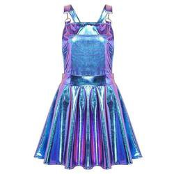 Blue Overall Dress