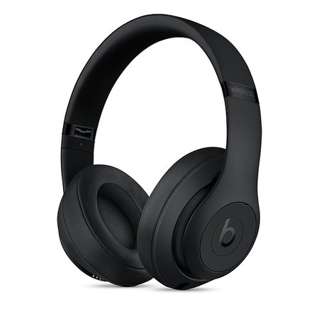Fones de ouvido circum-auriculares Beats Studio3 Wireless – Preto fosco