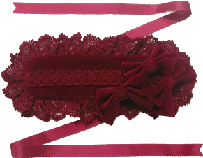angelic pretty ribbon ribbon headdress (2005) in wine