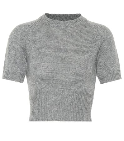 Prada - Cropped cashmere sweater | Mytheresa