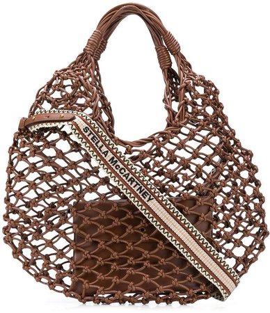 knotted net tote bag
