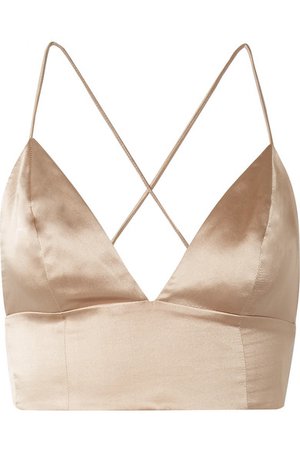 Cami NYC | The Mila silk-charmeuse bra top | NET-A-PORTER.COM