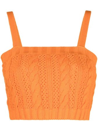 MSGM cable-knit Vest Top - Farfetch