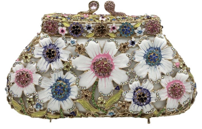 flower purse clutch
