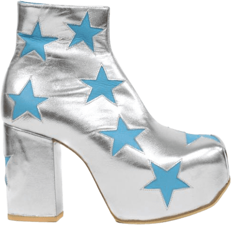 Space glam rock boots