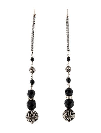 Gas Bijoux Crystal Openwork Drop Earrings - Earrings - GASBI20121 | The RealReal