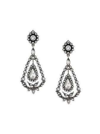 Nº21 Romantic Strass Earrings $327 - Buy Online - Phenomenal Luxury Brands, Fast Delivery