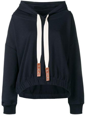 Dorothee long-sleeve drawstring hoodie