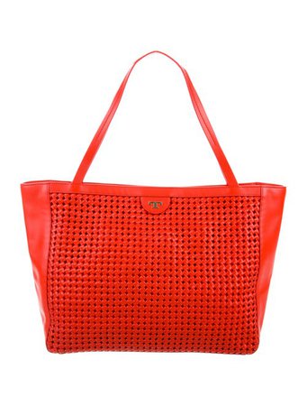 Tory Burch Woven Leather Tote - Handbags - WTO175284 | The RealReal