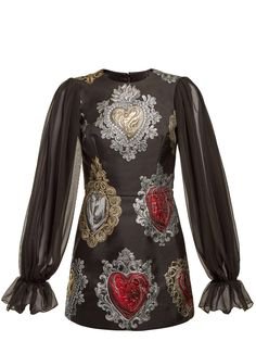 (7) Pinterest - Sacred hearts jacquard mini dress | Dolce & Gabbana | MATCHESFASHION.COM US | Nn