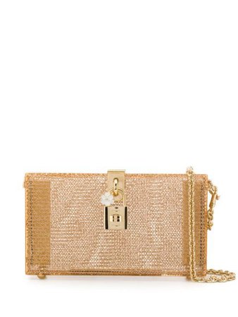 Dolce & Gabbana Chain Clutch Bag BB6232AA083 Gold | Farfetch