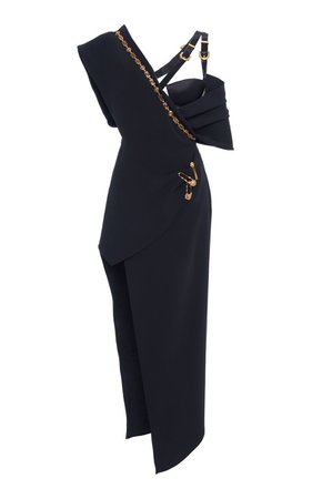 black versace pin dress