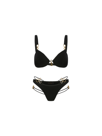 Savannah Bikini Set (Black) (Final Sale) Regular price $285