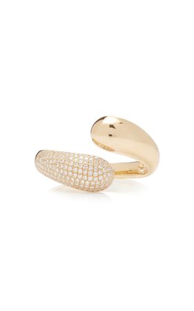 14k Gold & Diamond Jumbo Double Dome Ring By Ef Collection | Moda Operandi