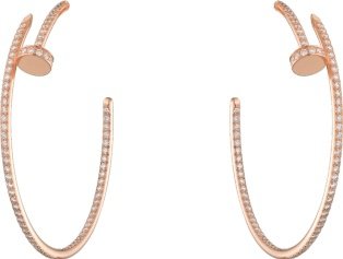CRN8515009 - Juste un Clou earrings - Pink gold, diamonds - Cartier