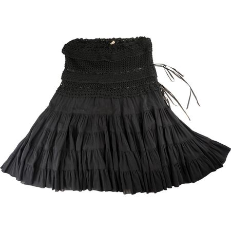 Blumarine Women's Black Skirt | Depop