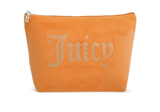 orange juicy couture makeup bag