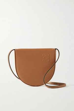 Tan Heel small leather shoulder bag | Loewe | NET-A-PORTER
