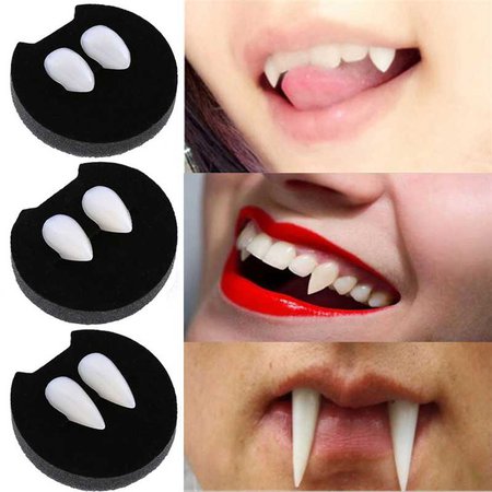 2pcs/set Dentures Zombie Vampire Teeth Ghost Devil Fangs Props Costume Party Fancy Dress Costume Accessory SA874494-in Gags & Practical Jokes from Toys & Hobbies on Aliexpress.com | Alibaba Group