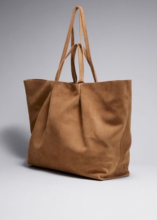 Large Tote Bag - Brown Suede - Totes - & Other Stories US