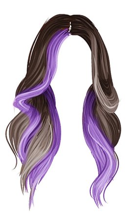 purple black hair