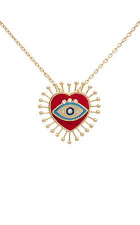 Eye Heart U 18k Yellow Gold Pendant Necklace By L'atelier Nawbar | Moda Operandi