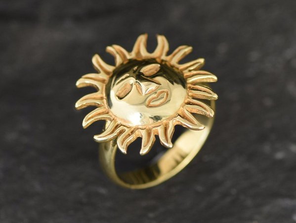 Gold Sun Ring