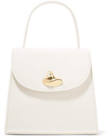 Little Liffner - Little Lady Patent-leather Tote - White