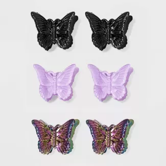 Butterflies Shape Plastic Claw Clips 6pc - Wild Fable™ : Target