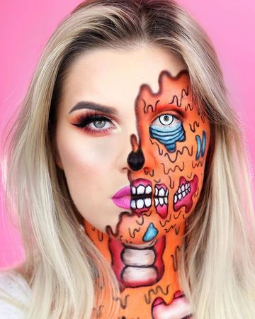 @lollialand - cartoon zombie makeup