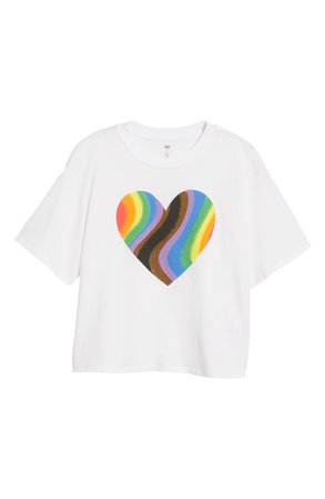 BP. Be Proud by BP. Gender Inclusive Rainbow Heart Graphic Tee | Nordstrom