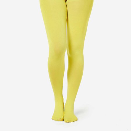 Opaque Tights In Yellow