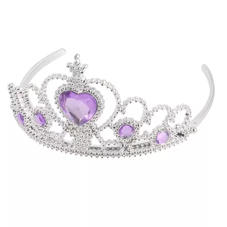 Wholesale Plastic Woman Wedding Faux RhInestone Tiara Headband Silver Tone Purple From Benedicty, $22.55 | DHgate.Com