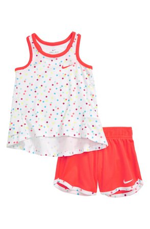 Nike Dot Tank & Shorts Set (Baby) | Nordstrom