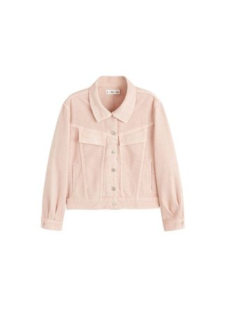 MANGO Pink denim jacket