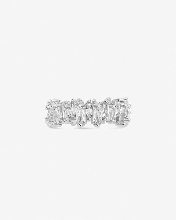 Sterling Forever Staggered Eternity Ring