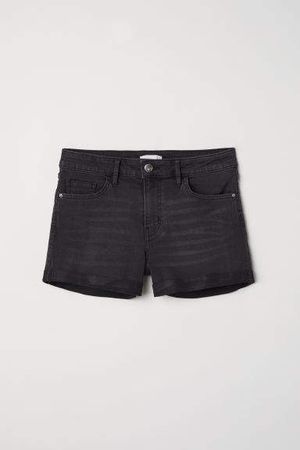 Denim Shorts - Gray