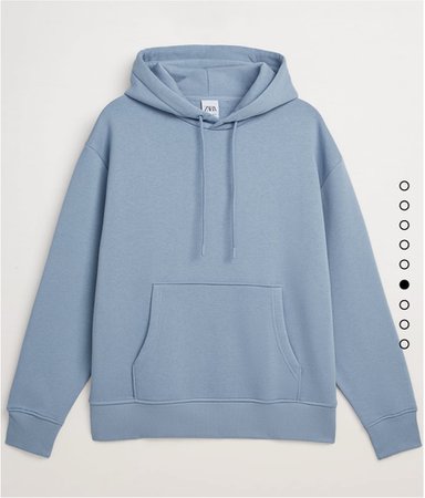 blue zara hoodie