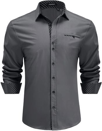 mens dress shirt with sleeves rolled up