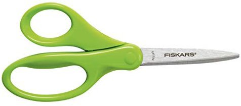 Fiskars Students Scissors Pointed, For 10+ Years old, Length: 18 cm, For Right-handed Users, Stainless Steel Blade/Plastic Handles, Pink/Green/Blue, 1003858: Amazon.co.uk: Kitchen & Home