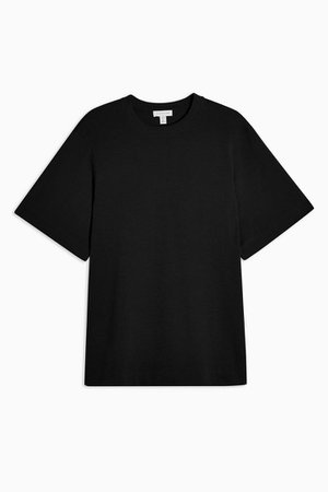 **Black Darted T-Shirt by Topshop Boutique | Topshop black
