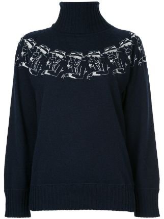 Chanel Pre-Owned Cashmere Mademoiselle Embroidery Jumper - Farfetch