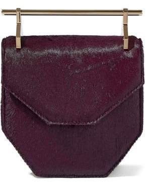 Amor Fati Mini Glittered Textured-leather Shoulder Bag